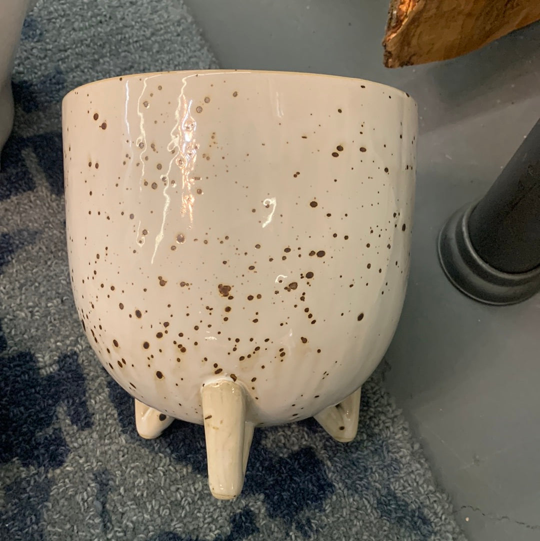 Ceramic planter spotted large