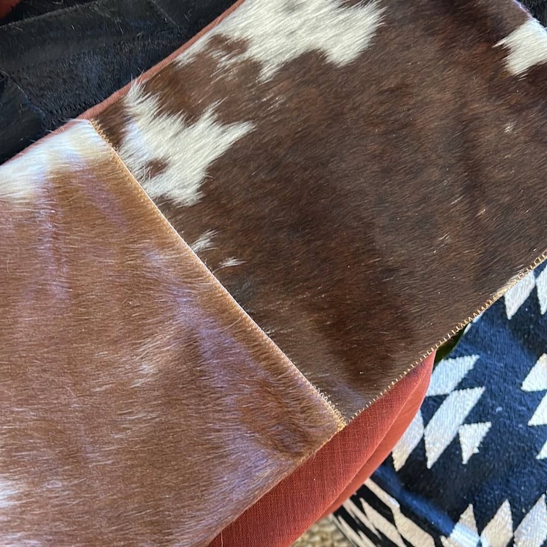 Cowhide pillow