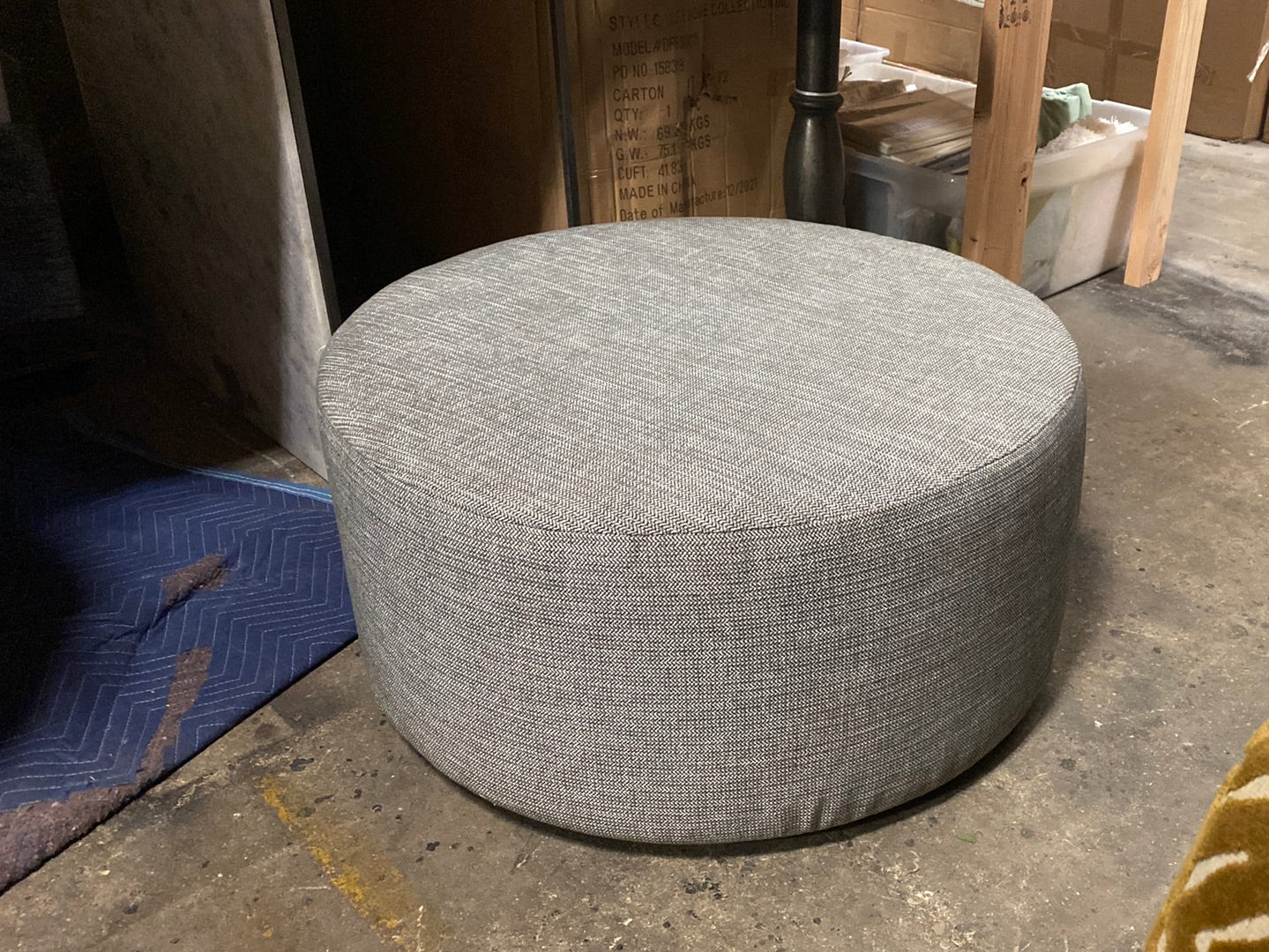 Gray Ottoman