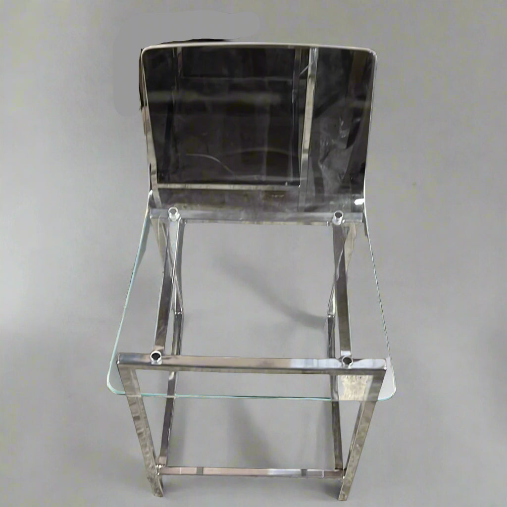 Acrylic Chrome Counter Stool