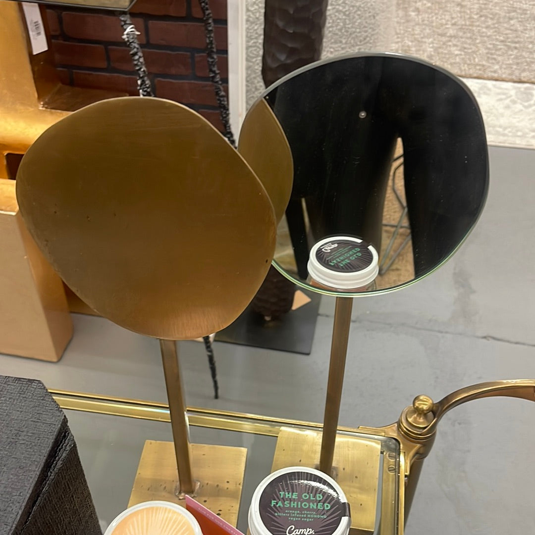 Gold mirror stands