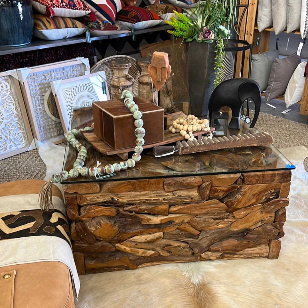 Stacked Wood Coffee Table