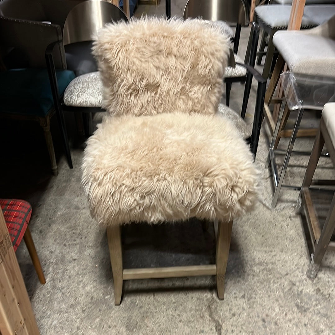 Sheepskin Bar Stool