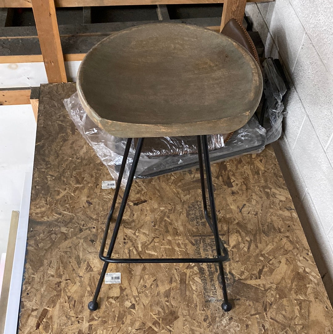 Wood Top Counter Stool