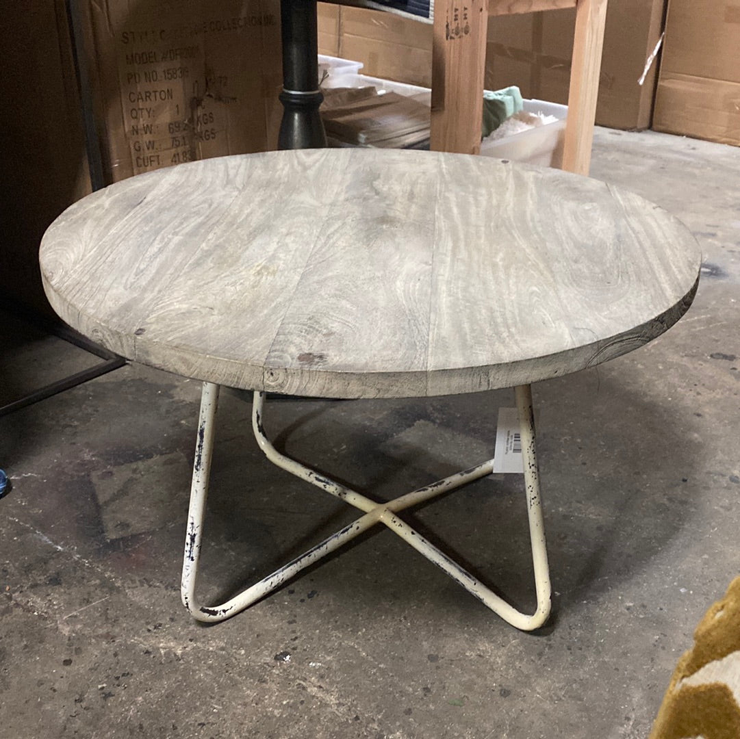 Rustic Round Coffee Table