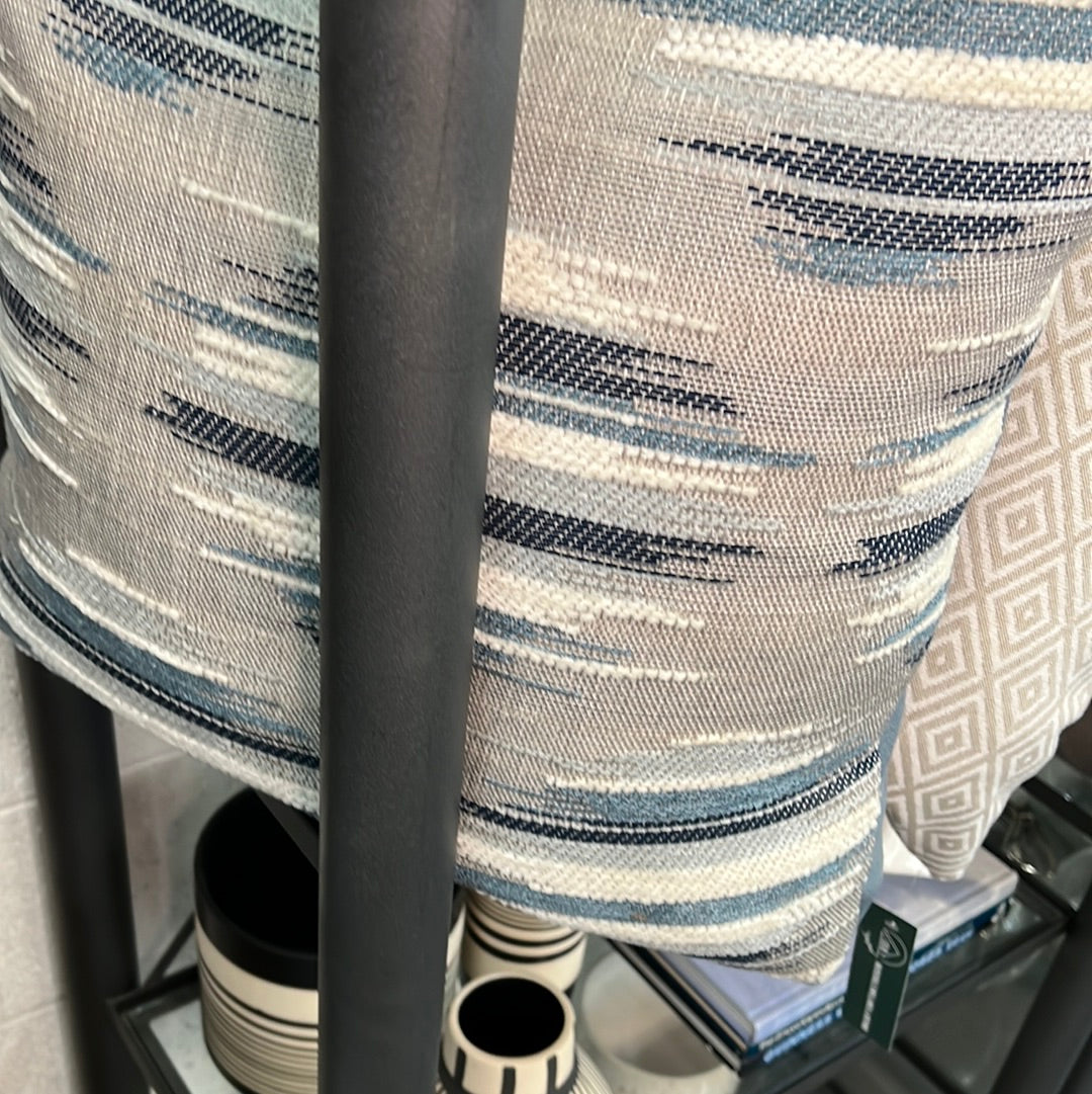 Blue multi color pillow