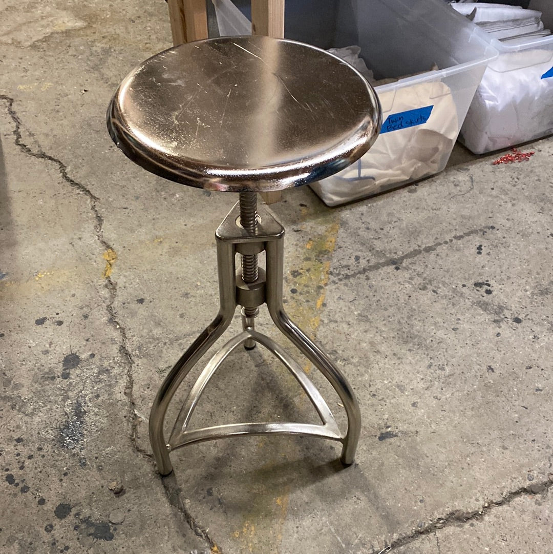 Chrome Adjustable Counter Stool