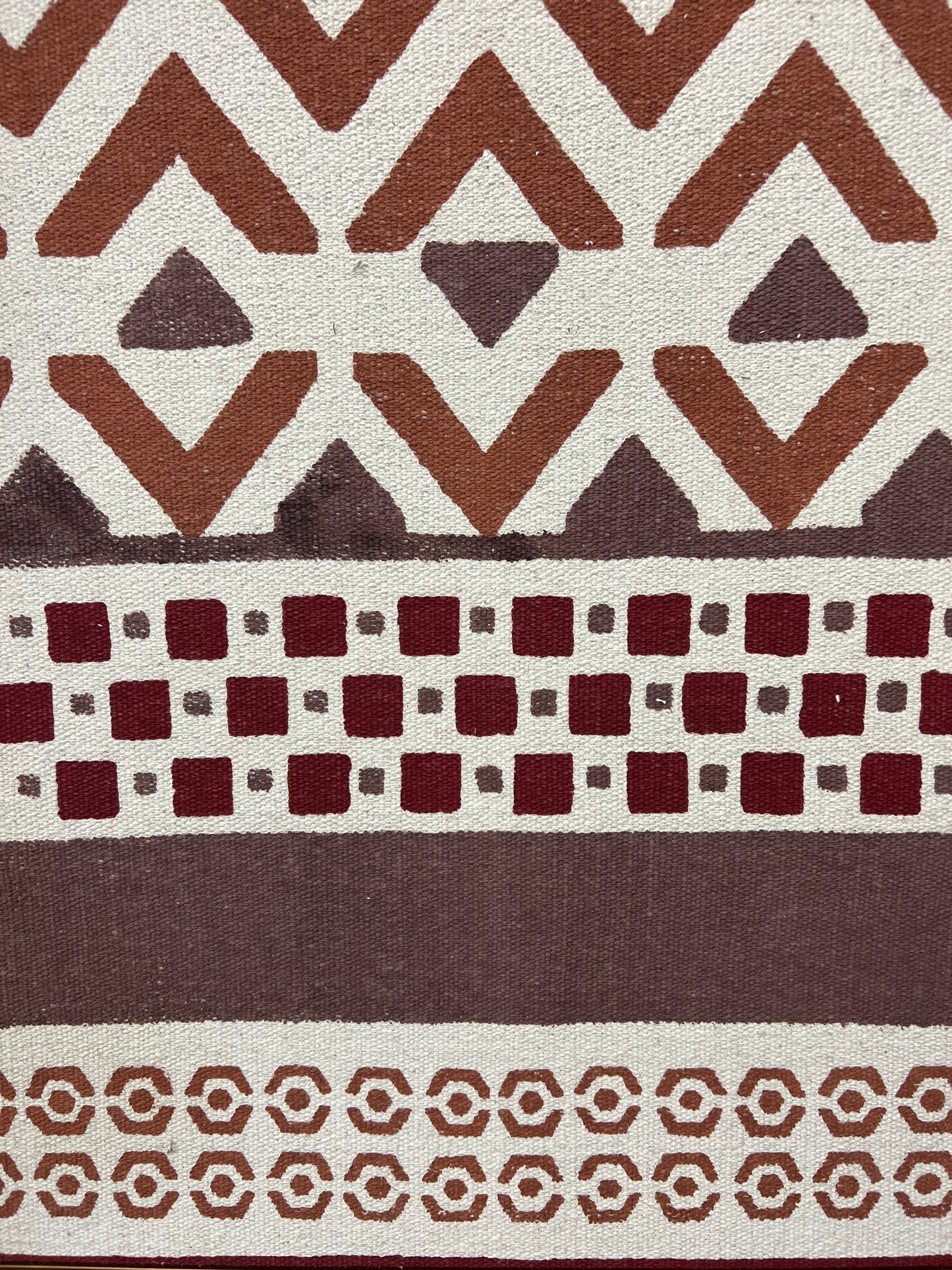 Woven Frames Art Red