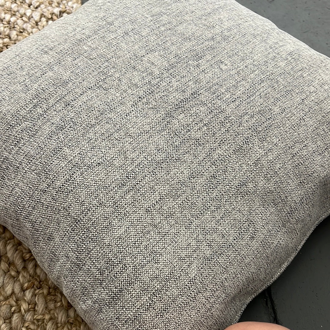 Grey throw pillow