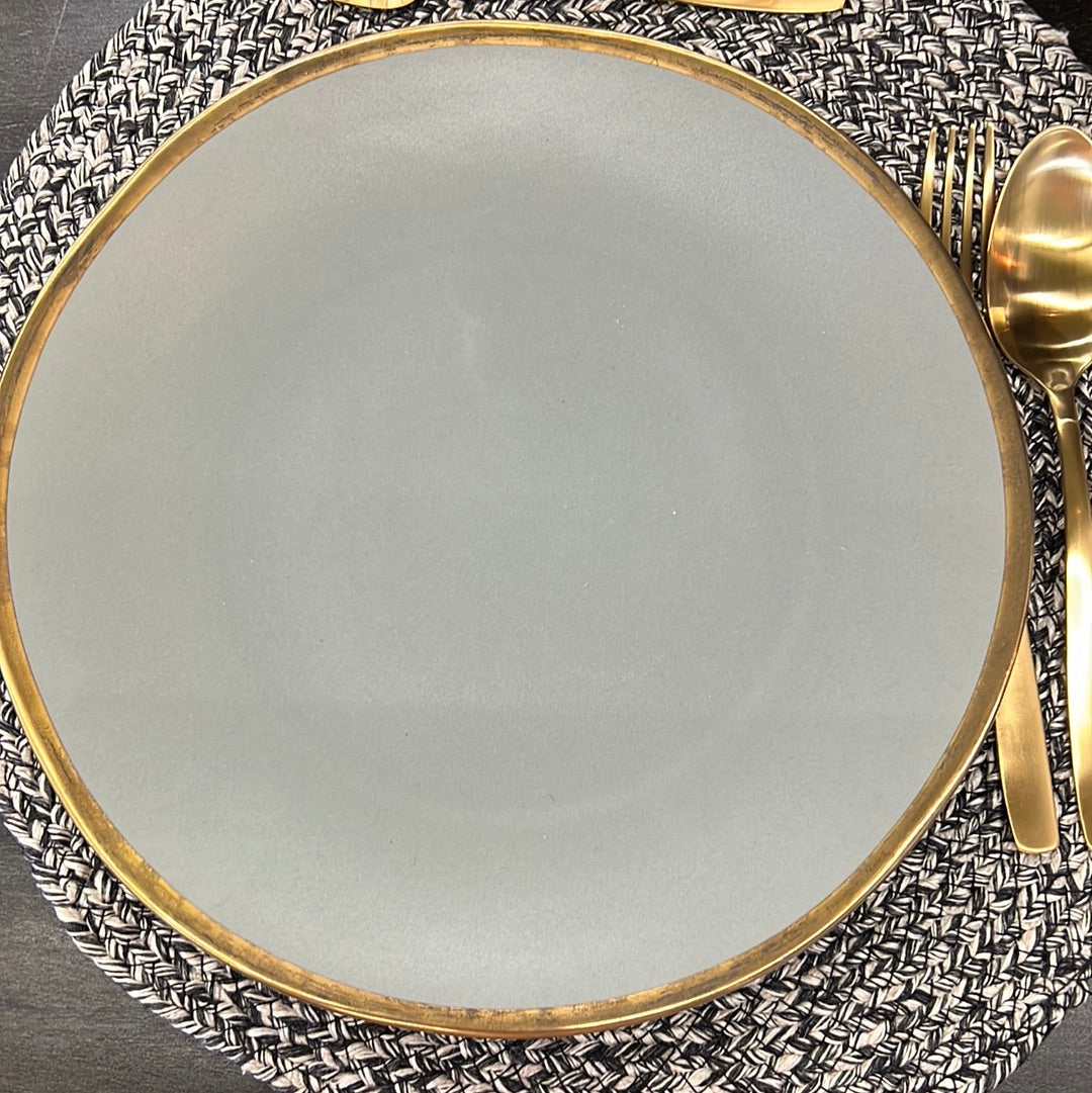 Gray Gold Trim Plate
