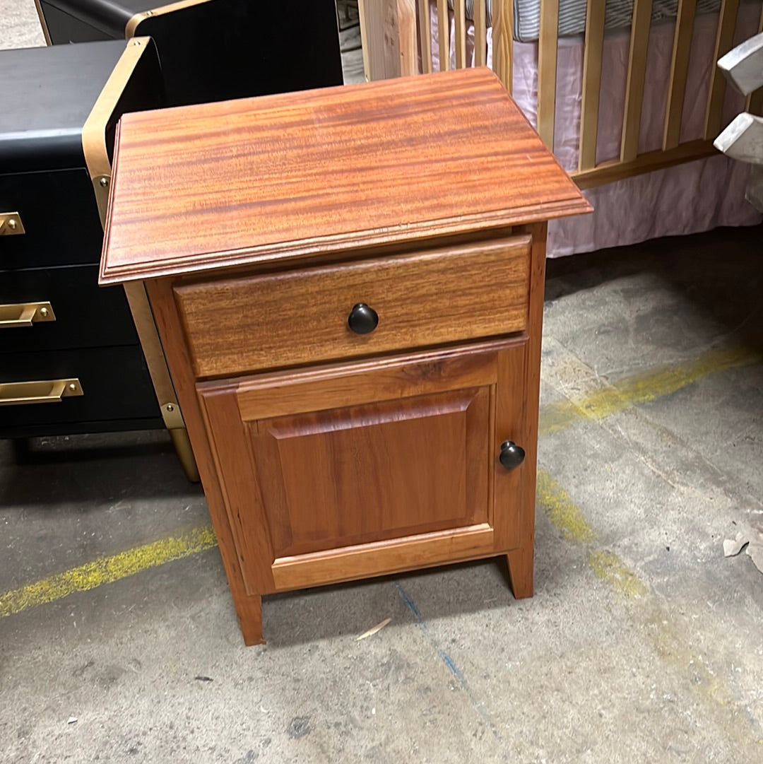Brown bed side table