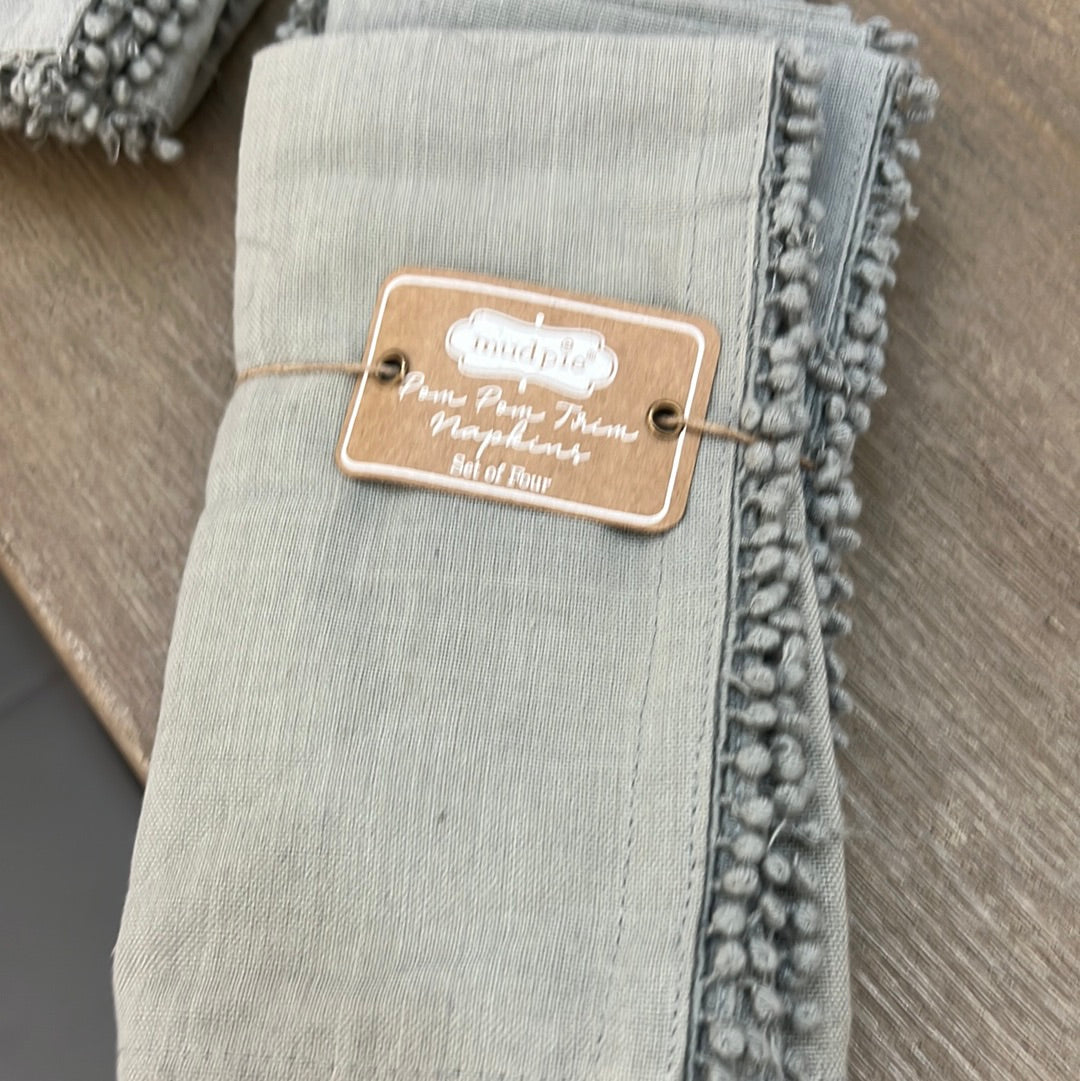 Pom Pom trim napkins