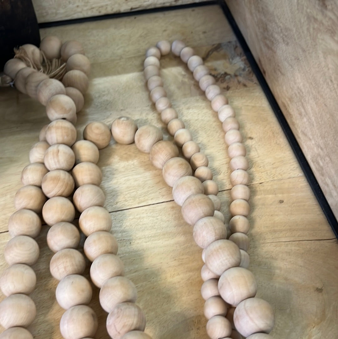 Light Wood Beads Sm