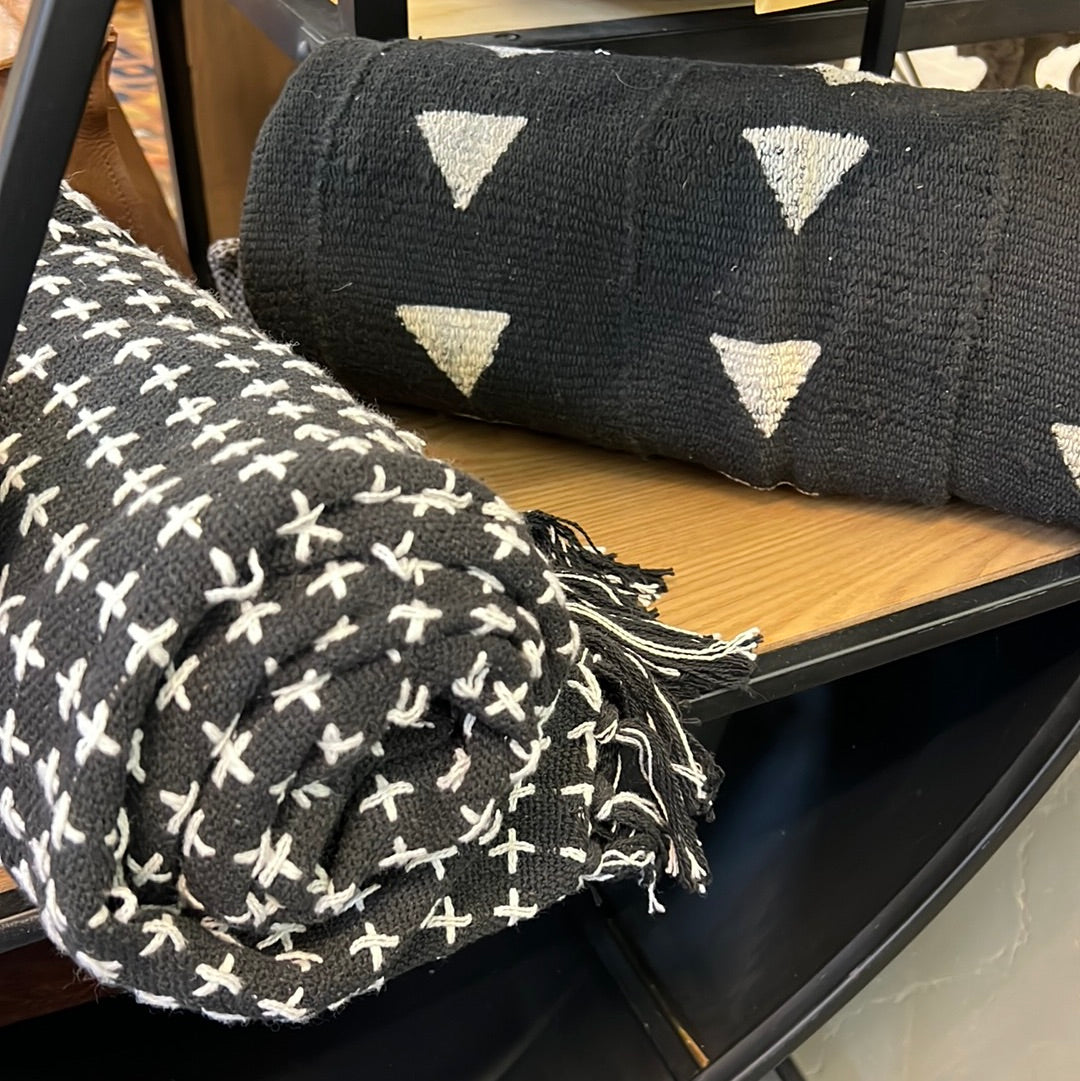 Throw Blanket Black/White