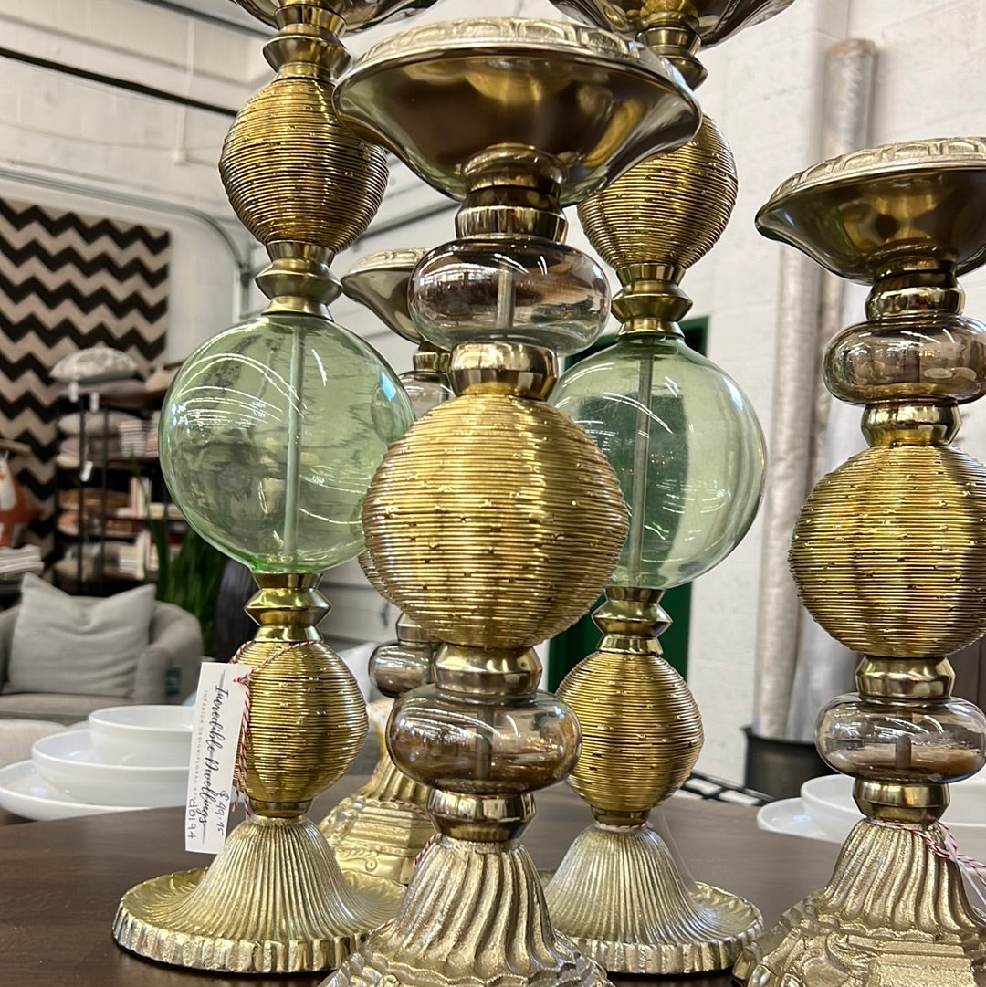 Gold Wire Candle Stick