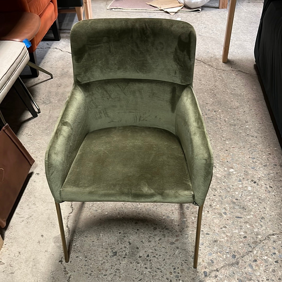 Green side chair