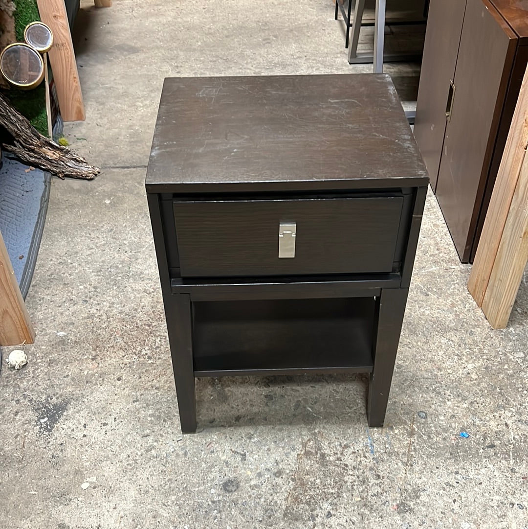 Dark brown night stand