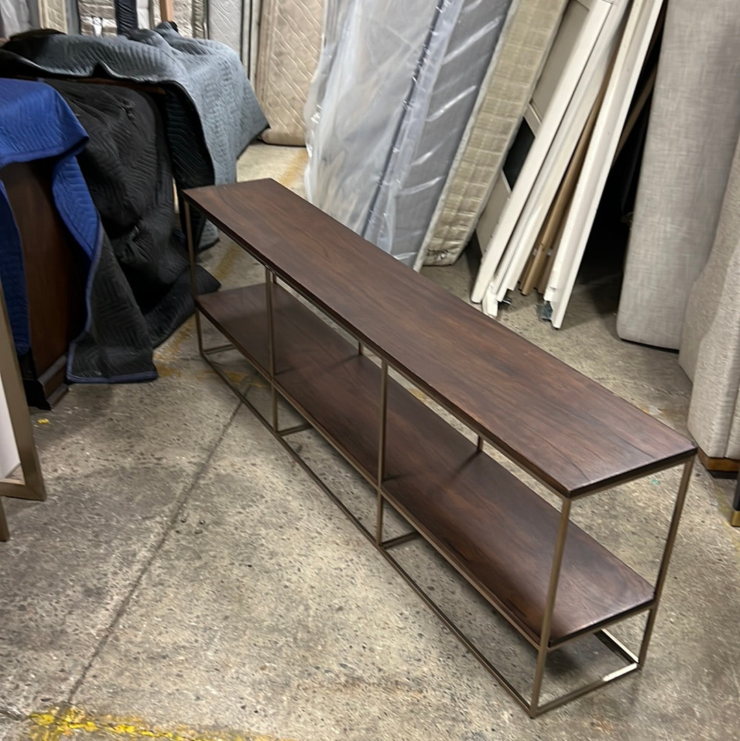 Brown console table