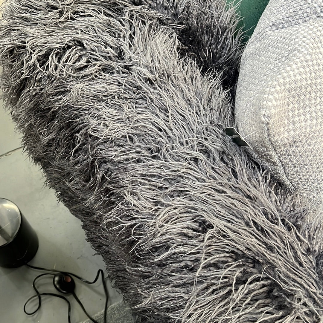 Faux fur throw