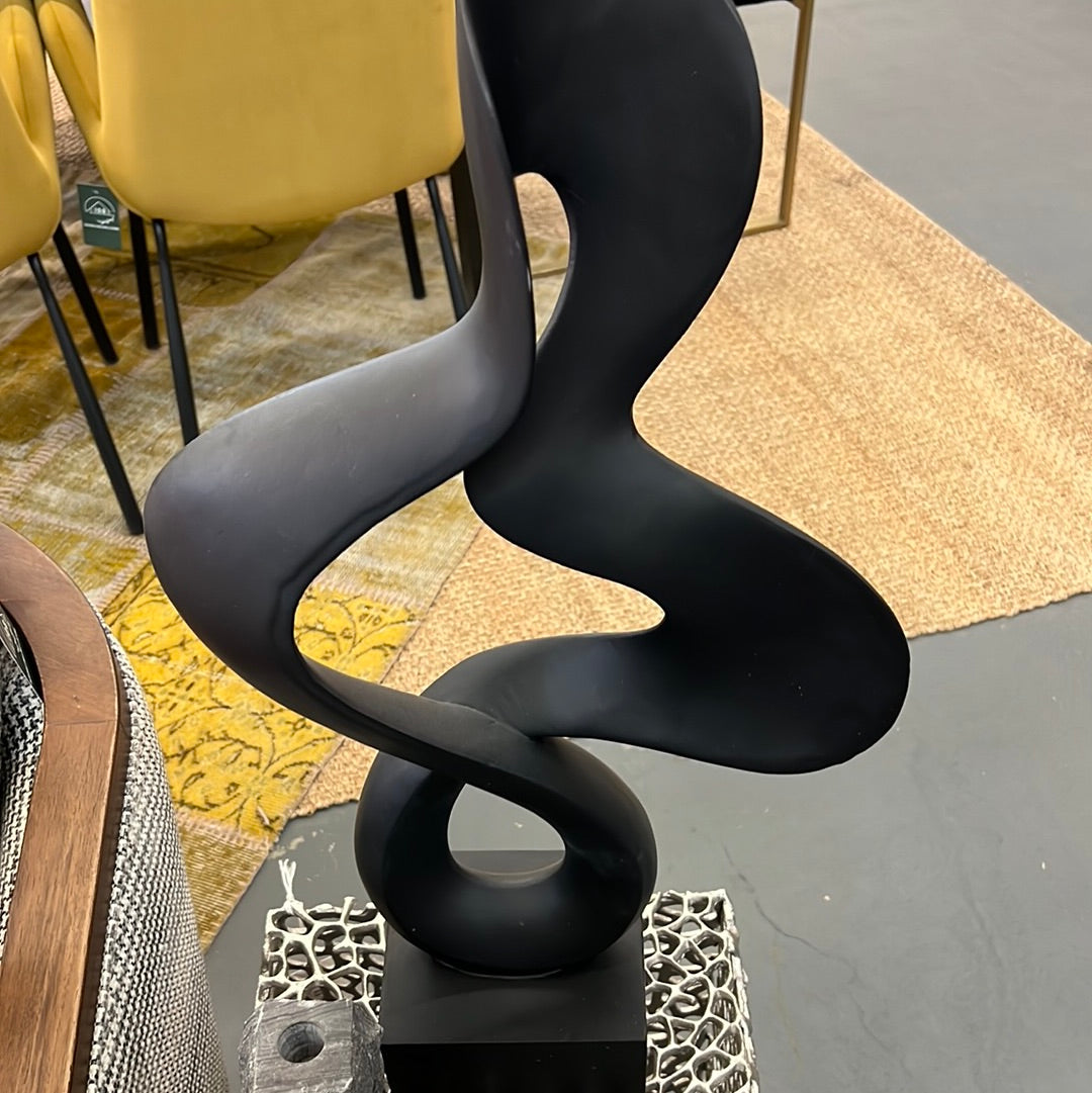 Black Swirl Sculpture