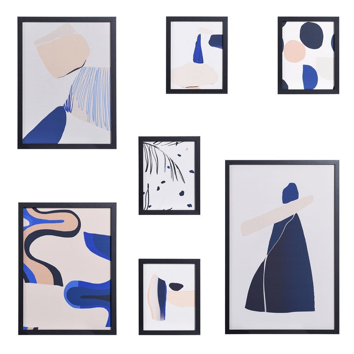 Ultramarine Abstract Framed Art (Small)