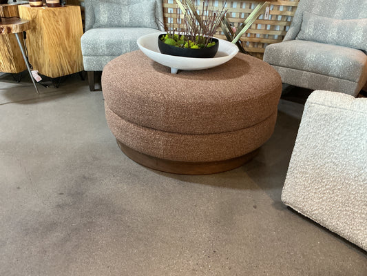 Red Upholstered Coffee Table/Ottoman