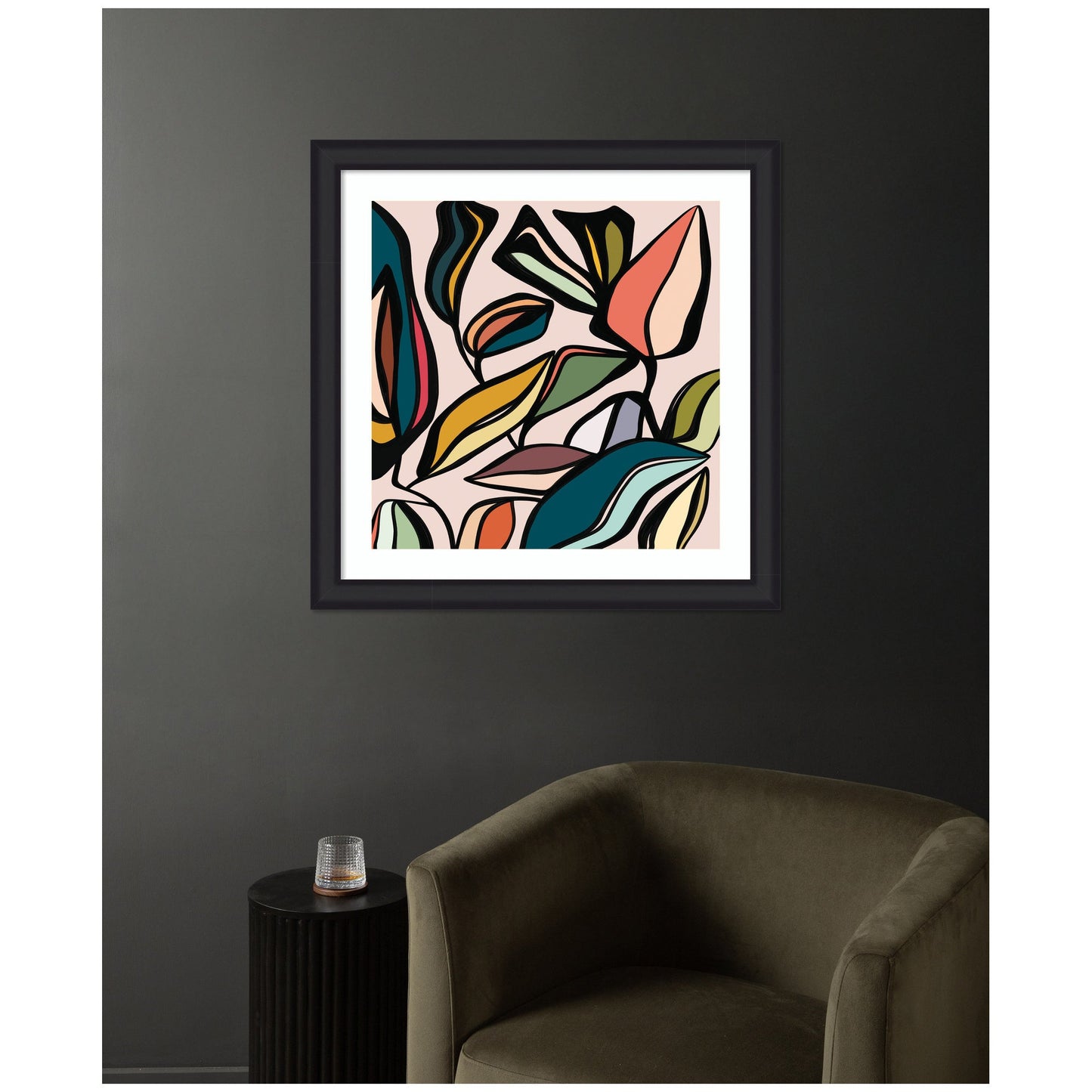 Fanciful Ficus SQ Expansion by Alicia Bock Framed Wall Art Print