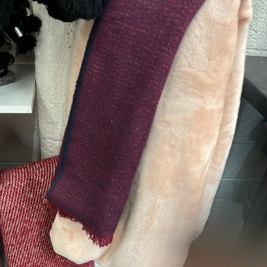 Purple throw blanket