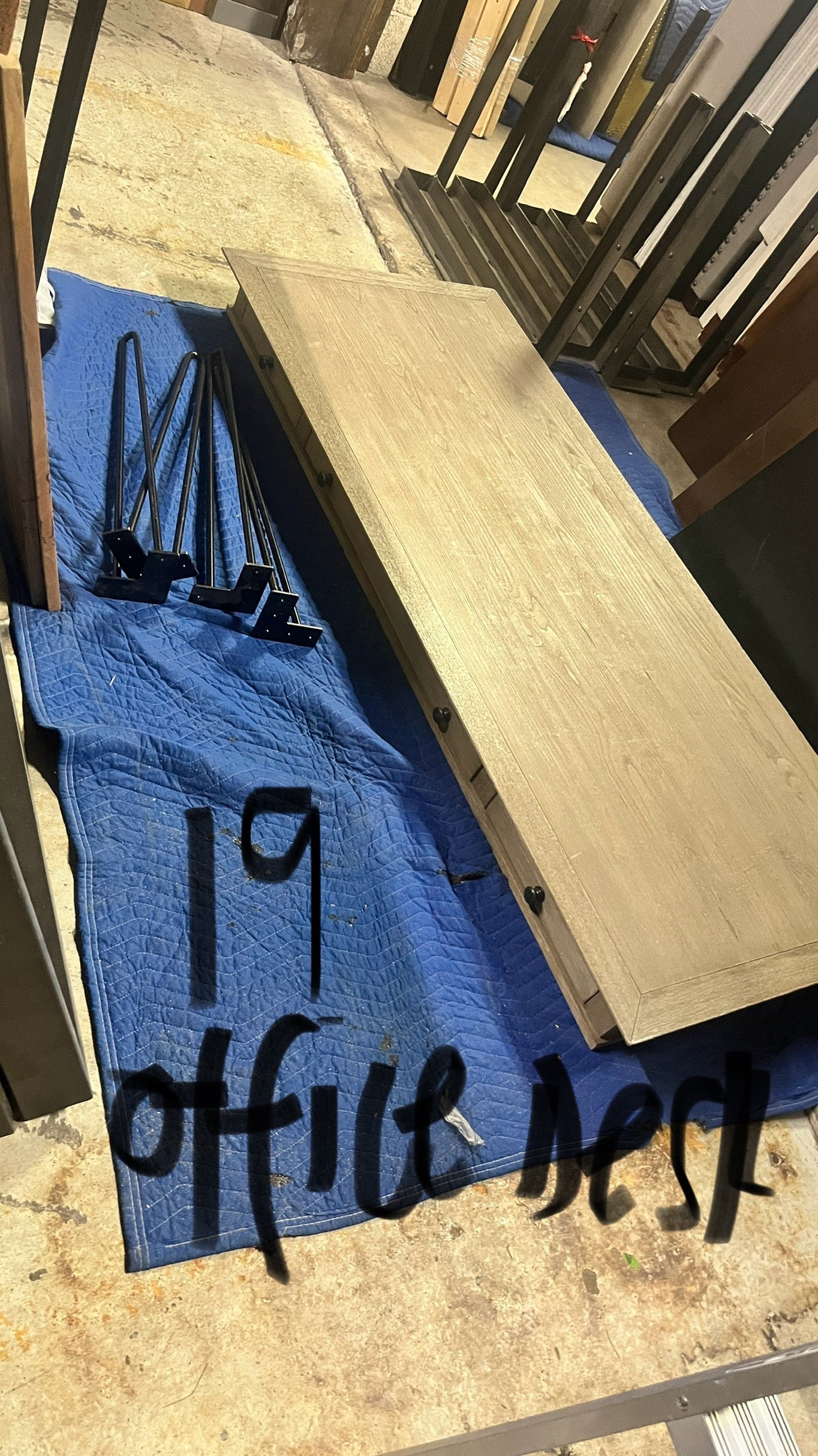 White Oak Color Table Drawer #19