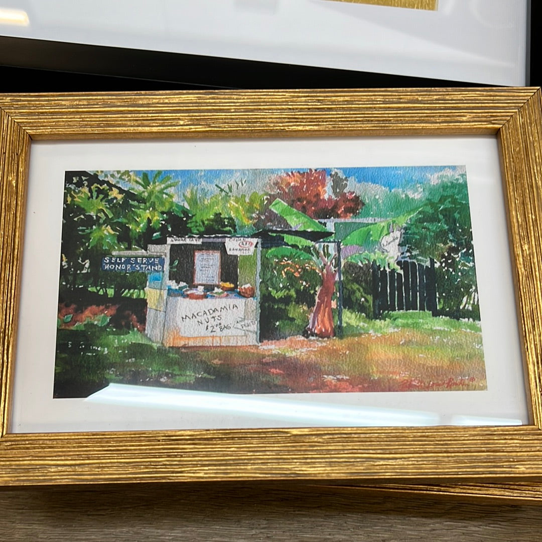 Maui Prints in antique frame