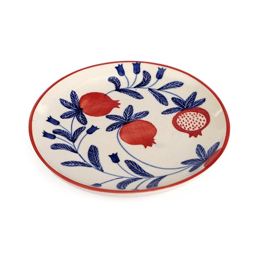 Indian Anaar plate, Red- 7x1 Inches