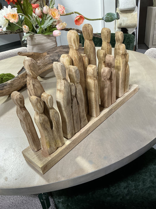 Wooden family display