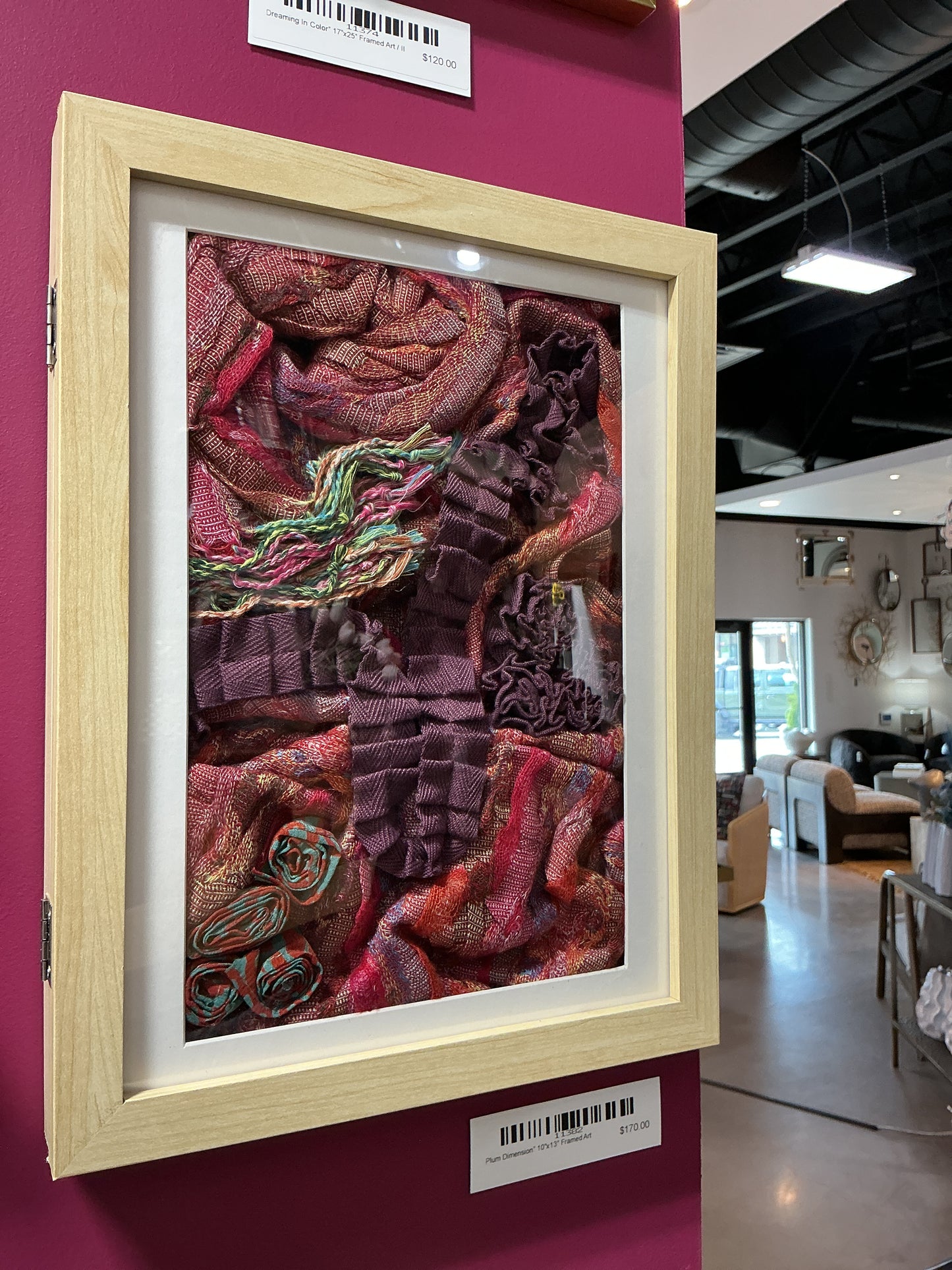 Plum dimension 10x13 Framed ART