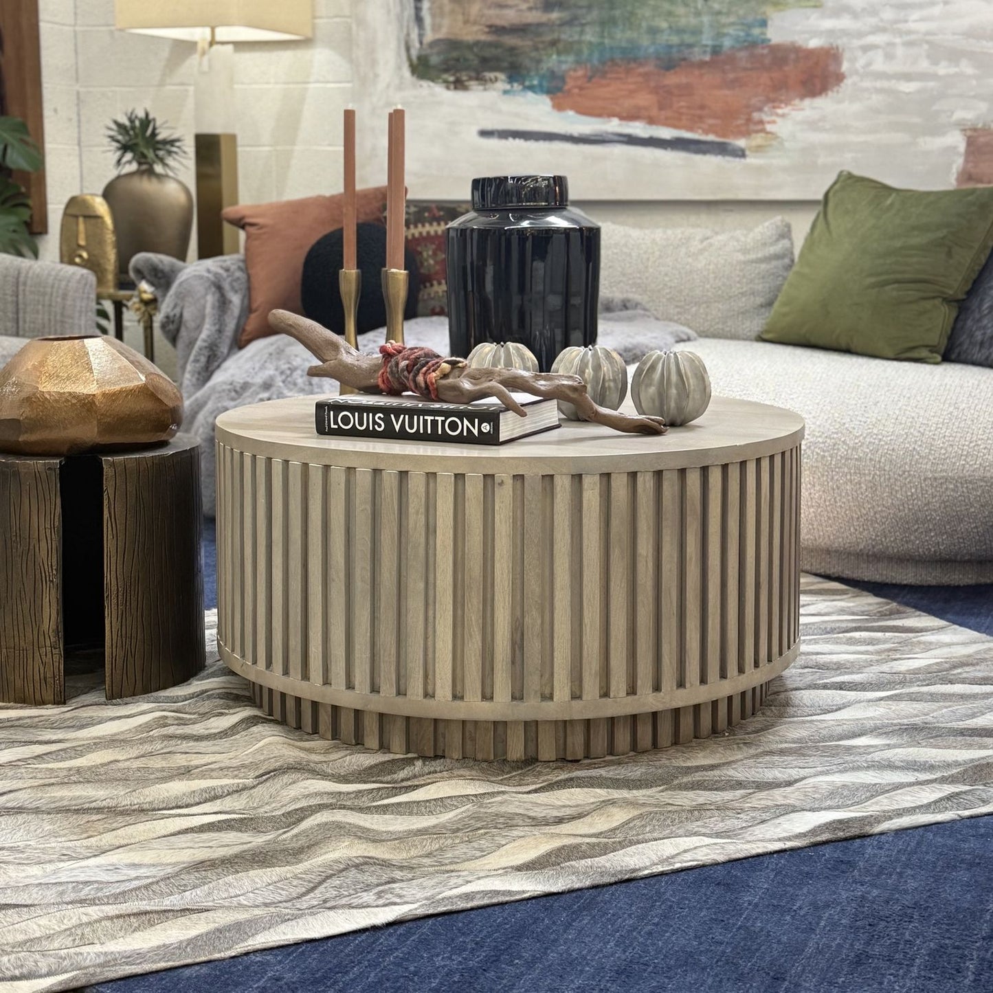 Barrel Round Coffee Table