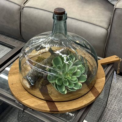 Cutting Board Bottle Arrangement
