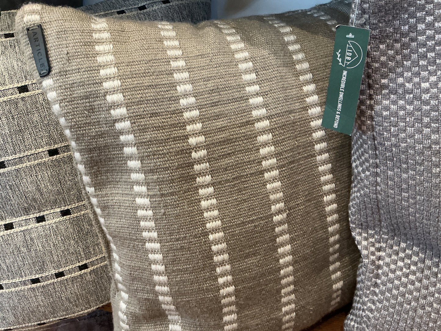 Striped pattern pillow
