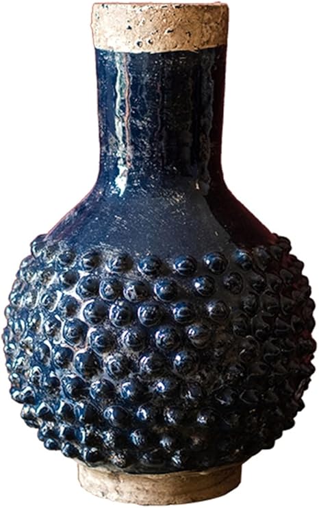 Blue Spiked Ceramic Vase