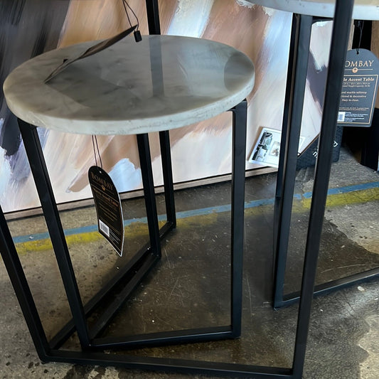 Marble Nesting Side Tables Large