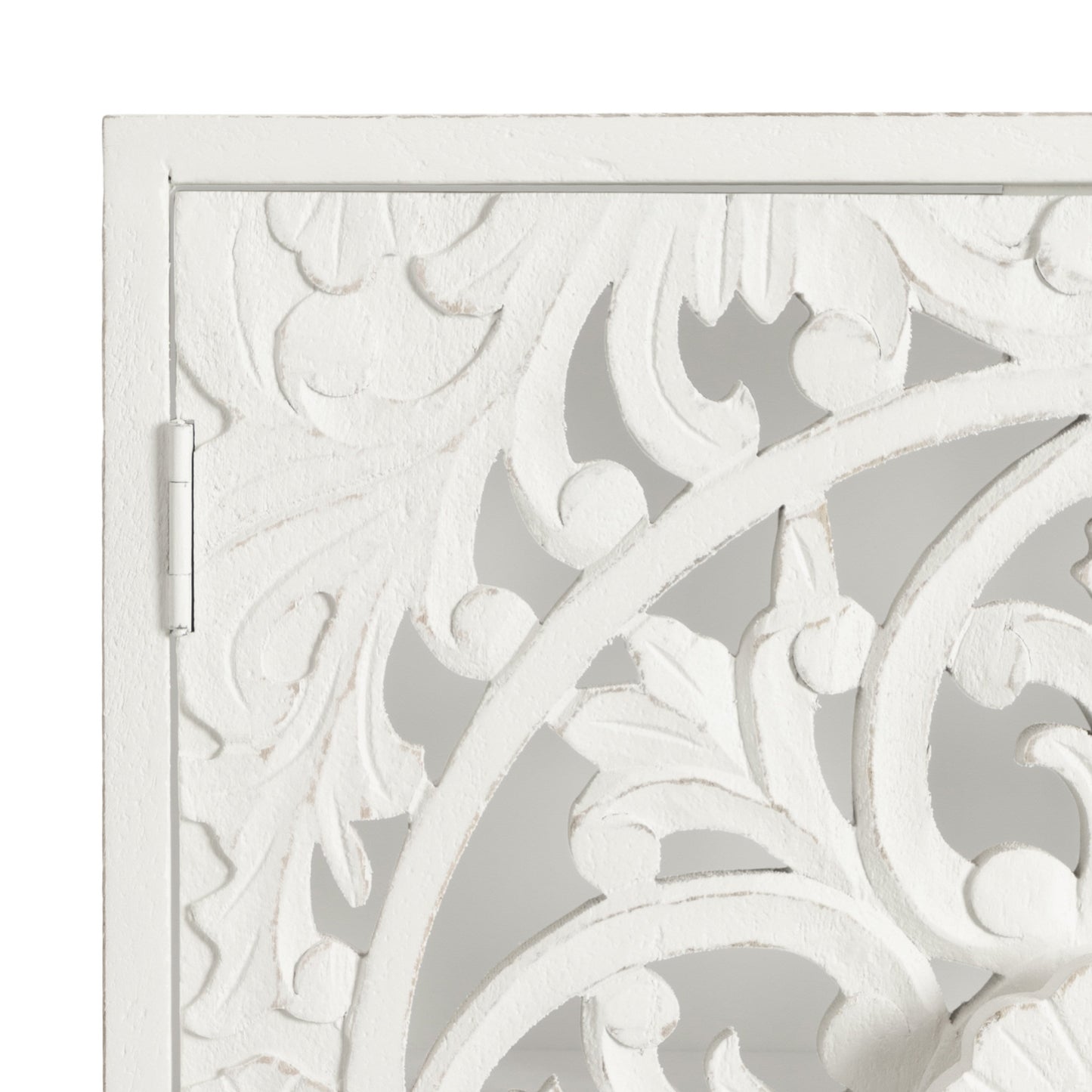 Saanvi Carved Wood Wall Cabinet