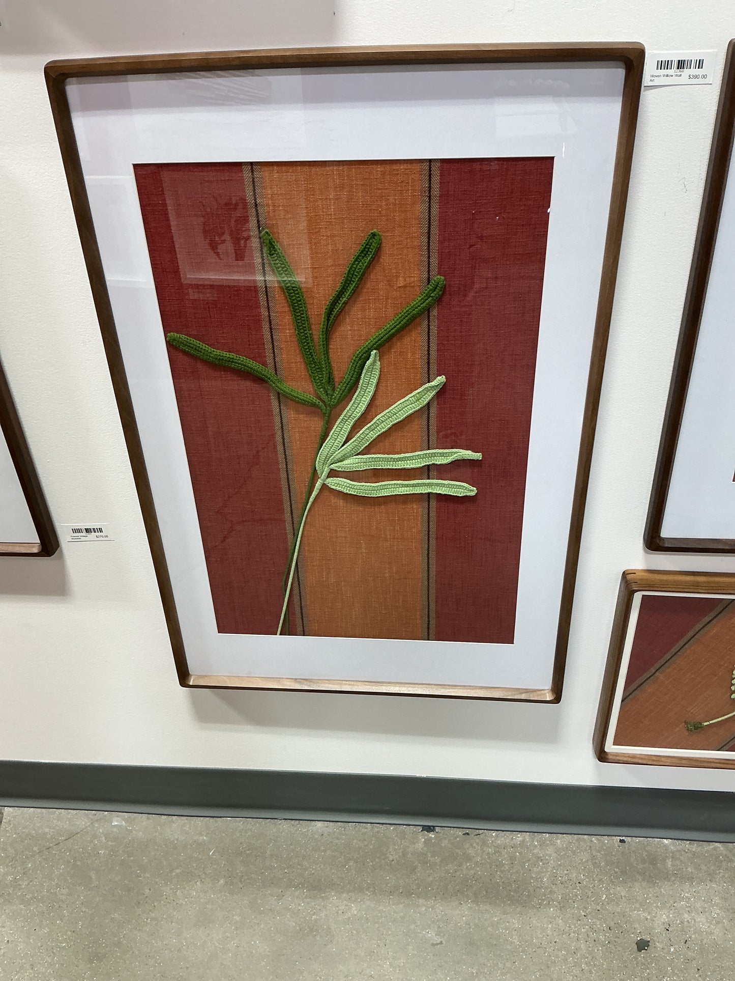 Woven willow wall art