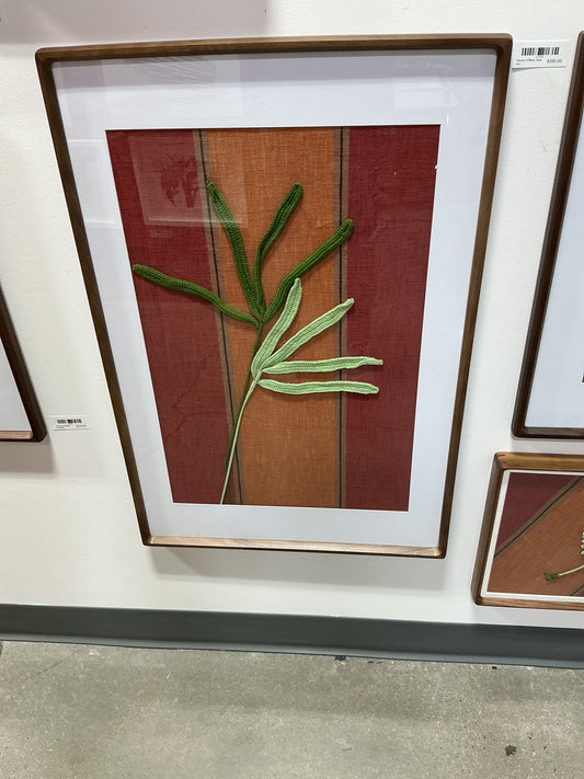Woven willow wall art