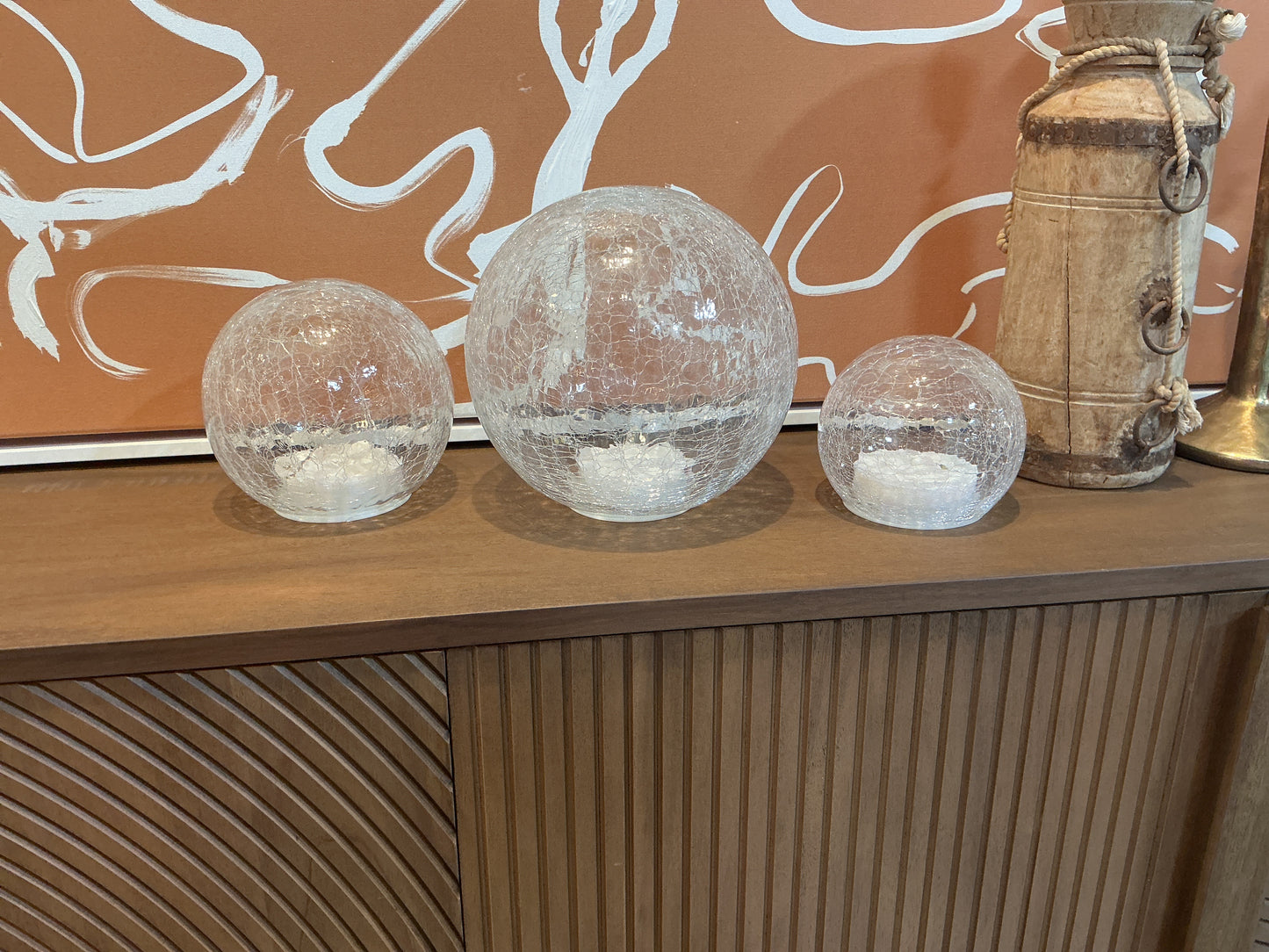 Set of 3 Glass Balls