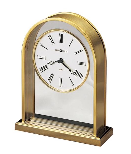 Clock Arched Gold