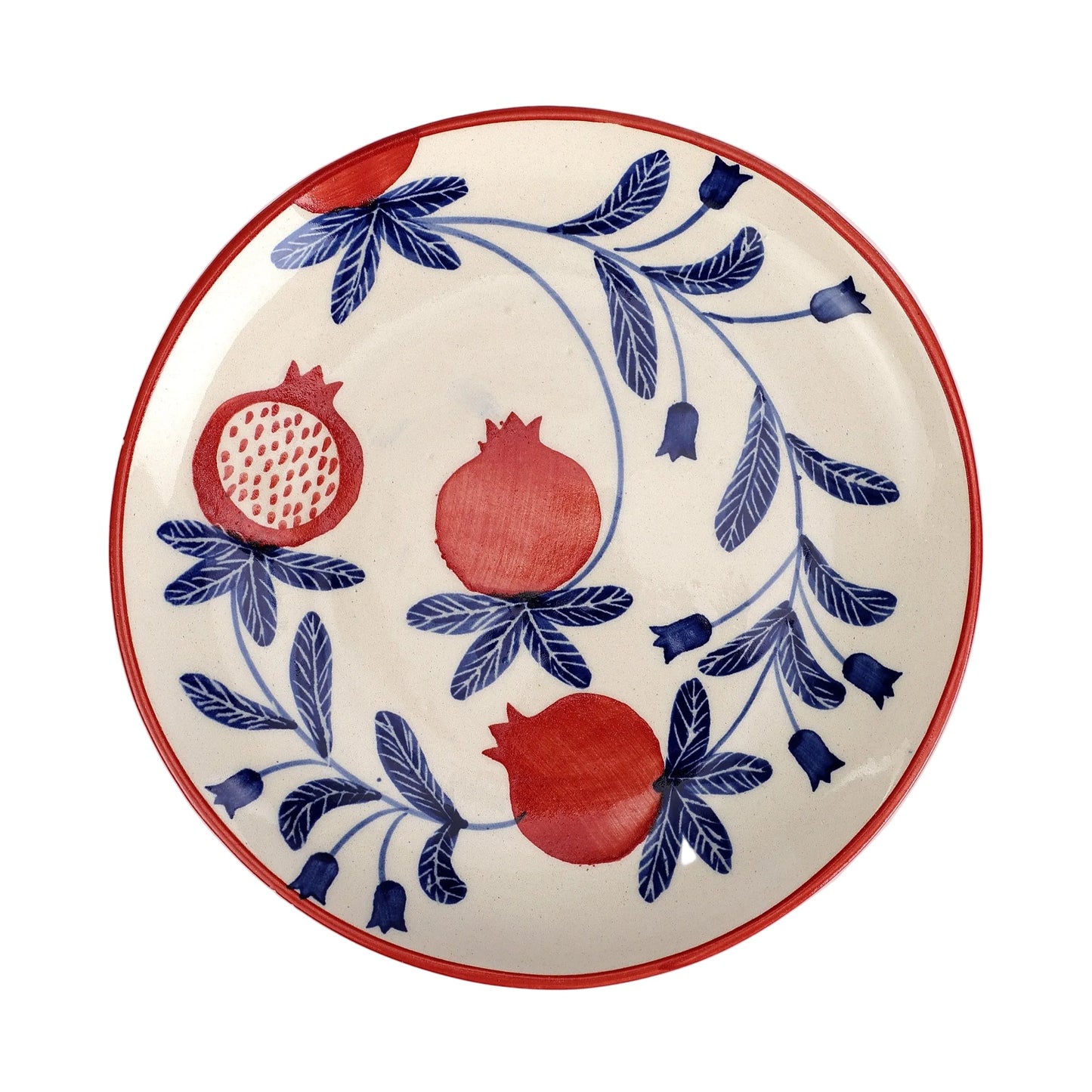 Indian Anaar plate, Red- 7x1 Inches