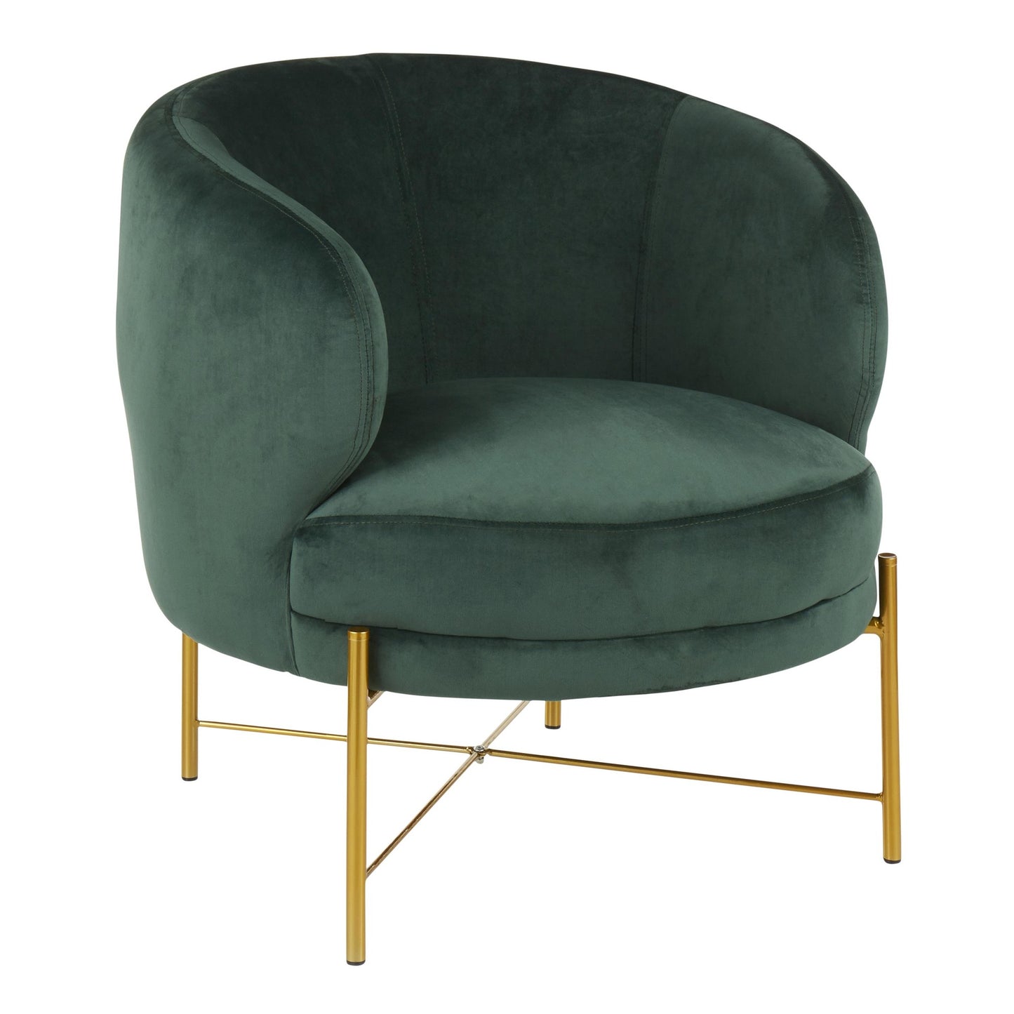 Chloe Accent Chair - Gold Metal