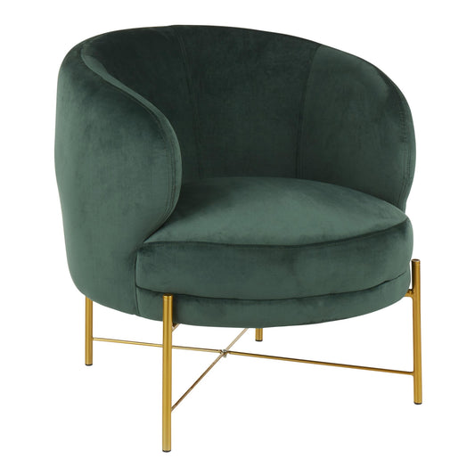 Chloe Accent Chair - Gold Metal