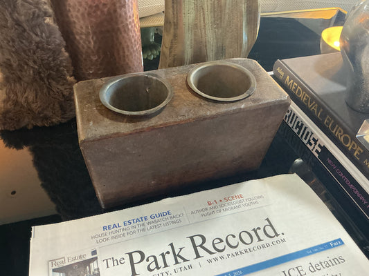 Wooden pen holder