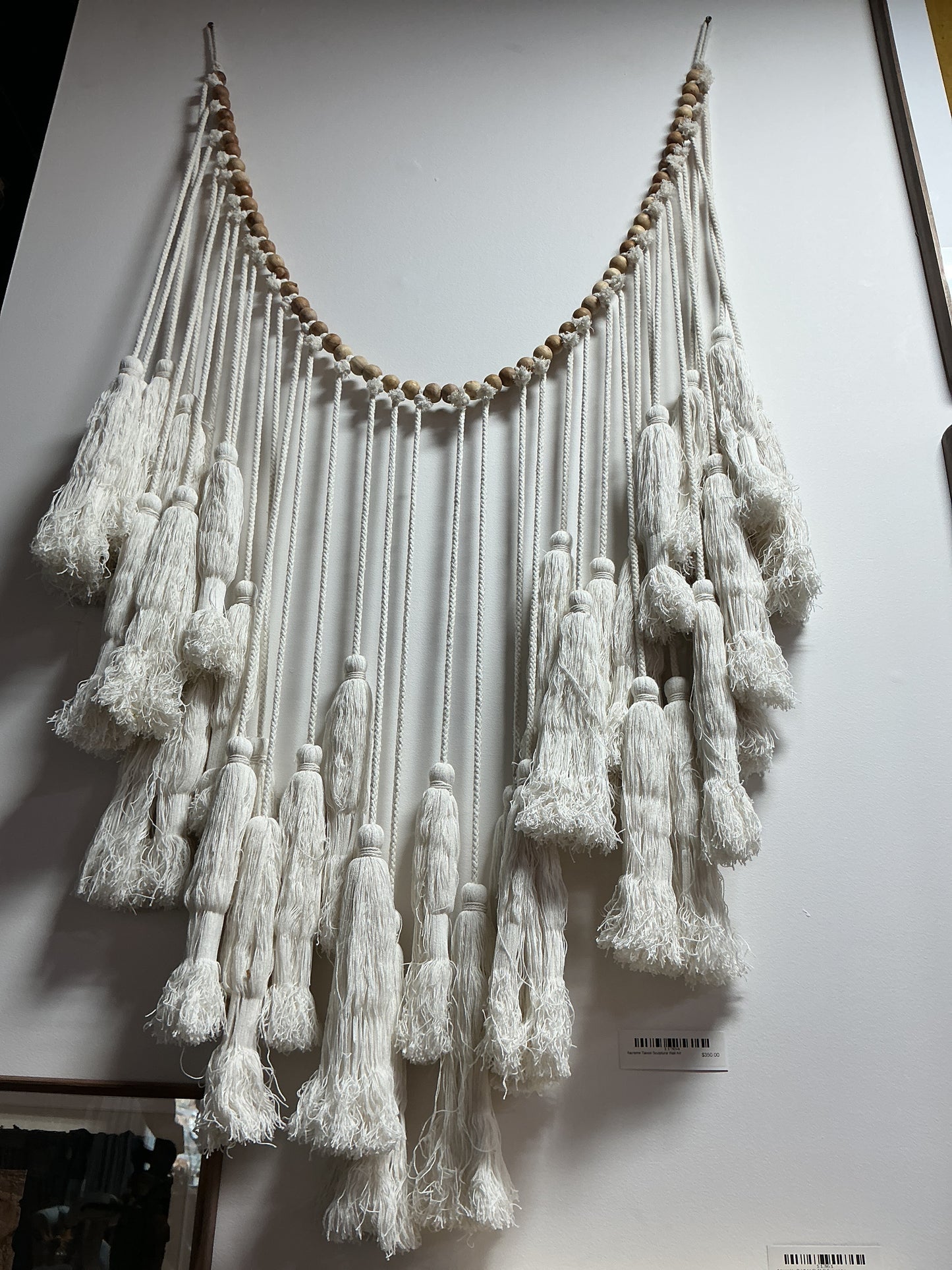 Macrame Tassel sculptural wall art