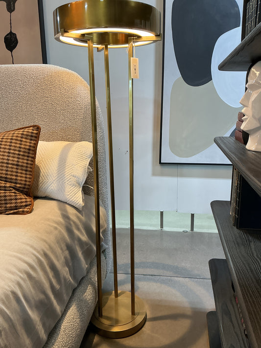 Uptown Led Antique Brass floor lamp