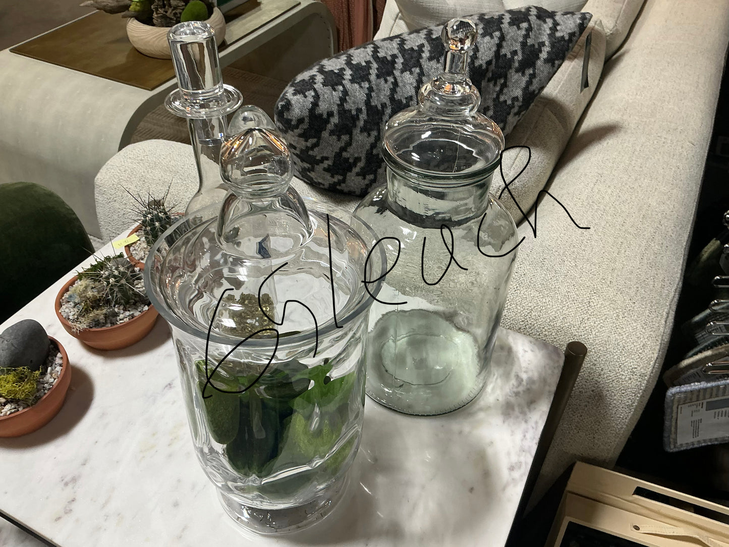 Glass jar with lid